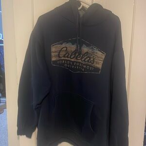 Cabela’s Navy Blue Sweatshirt with hood